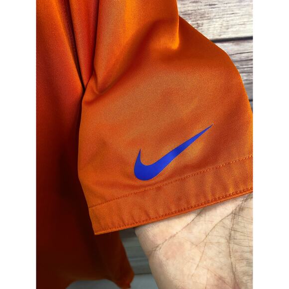 Nike Florida Gators Polo Shirt Mens XL Orange Back hit  Dri Fit Golf Performance - Picture 10 of 12